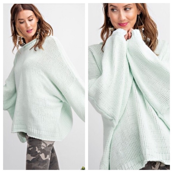 NEW! OPEN TWIST BACK KNIT SWEATER - Picture 2 of 2